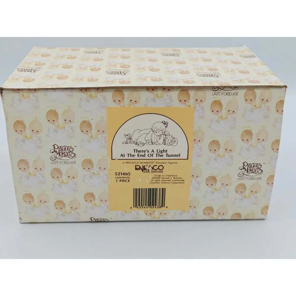 Precious Moments Theres A Light At The End Of The Tunnel Enesco 521485 1990 OG